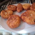El cooksnap de Mabi Coria cuando hizo Bombas de papa de carne molida.