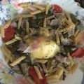 El cooksnap de José Manuel Estevez Posse cuando hizo Judías verdes salteadas con pavo y queso.