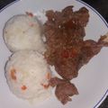 El cooksnap de Keyko cuando hizo Bistec de ternera al estilo dominicano.
