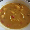 El cooksnap de Asun cuando hizo Fabes con almejas y gambas.