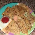 Tânvi Vârshnêy का कुकस्नैप जब उन्होंने आलू का पराठा (aaloo paratha) बनाया था।