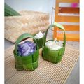 Cooksnap dari Bunda Nafisha untuk resep Sawut Singkong with Takir Anyaman Pandan