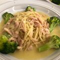 Rowena Tsang 的 白醬燻雞義大利麵 cooksnap