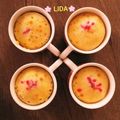 کوک اسنپ Lida بعد از امتحان کردن کاپ کیک خانگی مغزدار.