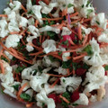El cooksnap de Alma Casillas cuando hizo Ensalada crudivegana de coliflor.