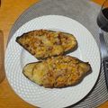 El cooksnap de Elisa Perez cuando hizo Berenjenas rellenas de quinoa con salsa de yogur, miel y mostaza.