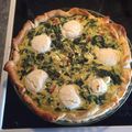 El cooksnap de aracna cuando hizo Quiche de espinacas con queso de cabra.