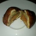 El cooksnap de Consu cuando hizo Buñuelos rellenos de banana con dulce de leche.