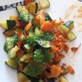 El cooksnap de Vanessa cuando hizo Verduras al vapor con aliño de albahaca.