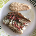 El cooksnap de Sara Medrano Perez cuando hizo Trucha con salsa de manzana, mostaza y queso de Cabra.