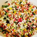 Andre' Hanley Sr.'s cooksnap of when they made RAYnbow Ceviche.