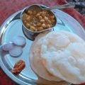 Sadhana Singh's cooksnap of when they made Chola bhatura.