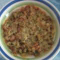 El cooksnap de Andrea Bernal cuando hizo Judías verdes salteadas con pavo y queso.