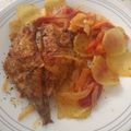 El cooksnap de Mariángeles Acuña cuando hizo Jurel al horno con verduras.