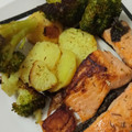 El cooksnap de Eduardo Gutiérrez cuando hizo Salmón con patatas y brócoli.