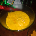 El cooksnap de Audrey cuando hizo Salsa de queso cheddar para nachos.