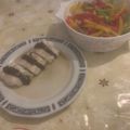 El cooksnap de Eduardo Agudo Alba cuando hizo Bacalao en papillote con tinta de calamar, gambas picantes y un toque de humo.