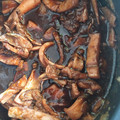 El cooksnap de conxi cuando hizo Calamares encebollados.