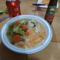 El cooksnap de Don Garfio cuando hizo Caldo de pollo con verdura y arroz.