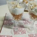 El cooksnap de Aniña cuando hizo Aperitivo en vasitos de crema de queso azul con membrillo y piñones tostados.