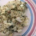 El cooksnap de Alexis ureña cuando hizo Ensalada fría de papa y huevo.