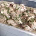 El cooksnap de Carolina cuando hizo 149. Alitas de pollo al ajillo.