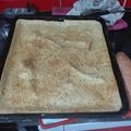 El cooksnap de Miguel Bilche cuando hizo Tarta de jamón y queso con masa líquida.