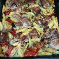 El cooksnap de Cayetana cuando hizo Pollo con verduras y cerveza al horno.