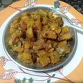सुशीलाम३०७जीमेल.कॉम का कुकस्नैप जब उन्होंने केला आलू मटर की सब्जी (kela aloo matar ki sabzi recipe in Hindi) बनाया था।