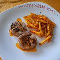 El cooksnap de Sheyla Pérez cuando hizo Medallones de solomillo con salsa chimichurri.