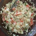 El cooksnap de Adriana Bo cuando hizo Ensalada de cous cous.
