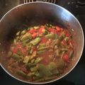 Bevie's cooksnap of when they made Tomatoes and Italian cut Green Beans.