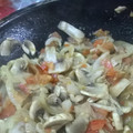 El cooksnap de Mar Maslow cuando hizo Champiñones a la mexicana.