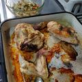 El cooksnap de Alfredo Germán cuando hizo Pollo al horno con ajo y romero.