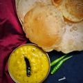 Sonali Sen Bagchi's cooksnap of when they made লুচি ছোলার ডাল (luchi cholar daal recipe in bengali).