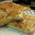 El cooksnap de teresa cuando hizo Empanada de jamón y queso con bechamel.