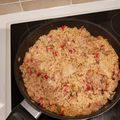 El cooksnap de Pablo José Díaz García cuando hizo Arroz con pollo tipo paella.