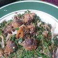 Cooksnap 0h Hana !! semasa beliau membuat Kerabu pucuk paku & kerang.