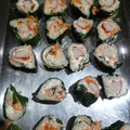 El cooksnap de Marina cuando hizo Sushi económico de acelga y atún! Súper fácil y riquísimo!.