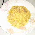 Amina Sidi (Mrs)'s cooksnap of when they made Simple fried rice and.