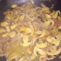 El cooksnap de Marina.Mv cuando hizo Champis encebollados con jamón.