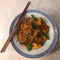 auzziegirl 's cooksnap of when they made Easy stir fried honey and soysauce beef with egg noodles.