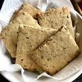 El cooksnap de Katana cuando hizo Crackers mix de semillas y orégano.