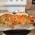 John P. Clemens's cooksnap of when they made Mexican Lasagna.
