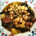 El cooksnap de Sandra cuando hizo Garbanzos con acelgas, y con chorizo.
