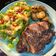 Cooksnap dari Bexa untuk resep Chicken grill & garlic potatoes & salad (saus thousand island)