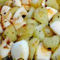 El cooksnap de ari cuando hizo Sepia y patatas confitadas al ajillo.