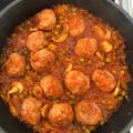 El cooksnap de Patricia cuando hizo Albóndigas de pavo a la jardinera.