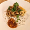Chris Bewick's cooksnap of when they made Roast cauliflower and chicken curry 🍛.