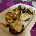 El cooksnap de Cristina Limón cuando hizo Champiñones gigantes rellenos (en airfryer).